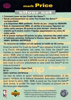 1995-96 Collector's Choice French I - You Crash the Game Silver: Scoring #C11 Mark Price Back