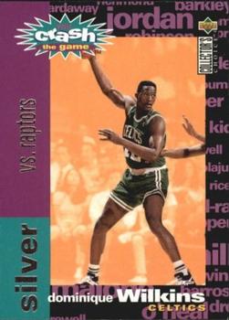 1995-96 Collector's Choice French I - You Crash the Game Silver: Scoring #C18 Dominique Wilkins Front