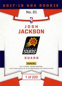 2017-18 Panini Instant NBA - RPS First Look #21 Josh Jackson Back