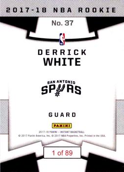 2017-18 Panini Instant NBA - RPS First Look #37 Derrick White Back