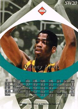 1999 Collector's Edge - Shockwave #SW20 Quincy Lewis Back