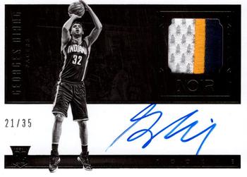 2016-17 Panini Noir - Rookie Patch Autographs Black and White Horizontal #111 Georges Niang Front
