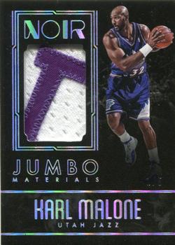 2016-17 Panini Noir - Jumbo Materials Patches #30 Karl Malone Front