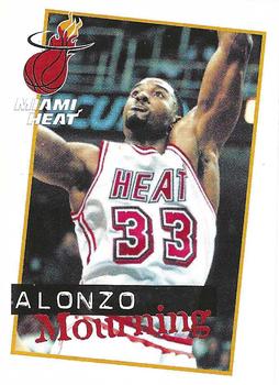 1998-99 Panini NBA Stickers #8 Alonzo Mourning Front