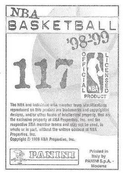 1998-99 Panini NBA Stickers #117 Rodney Rogers Back