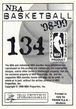 1998-99 Panini NBA Stickers #134 Stacey Augmon Back