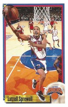1999-00 Panini NBA Stickers #28 Latrell Sprewell Front