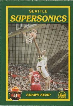 1990-91 Seattle SuperSonics Smokey #NNO Shawn Kemp Front