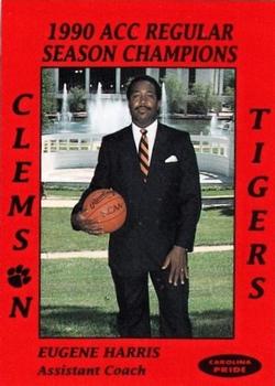 1990-91 Clemson Tigers ACC Regular Season Champs #NNO Eugene Harris Front