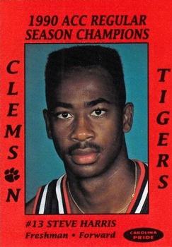 1990-91 Clemson Tigers ACC Regular Season Champs #NNO Steve Harris Front