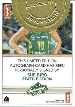 2017 Rittenhouse WNBA - Autographs #NNO Sue Bird Back