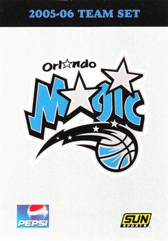2005-06 Upper Deck Orlando Magic #NNO Header Card Back