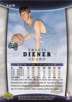 2005-06 Upper Deck Orlando Magic #4 Travis Diener Back