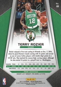 2017-18 Panini Prizm #18 Terry Rozier Back