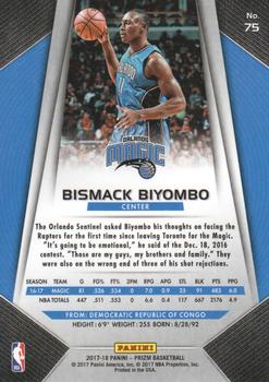 2017-18 Panini Prizm #75 Bismack Biyombo Back