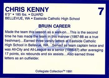 1990-91 UCLA Women and Men's Basketball #7 Chris Kenny Back