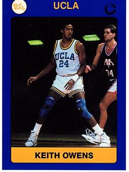 1990-91 UCLA Women and Men's Basketball #8 Keith Owens Front