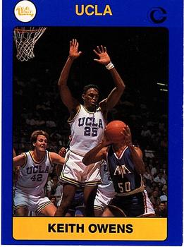 1990-91 UCLA Women and Men's Basketball #8 Keith Owens Front