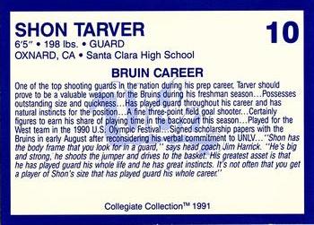 1990-91 UCLA Women and Men's Basketball #10 Shon Tarver Back