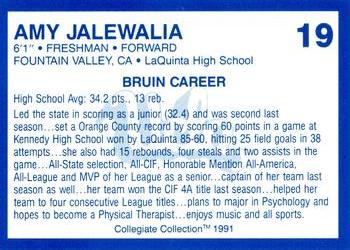 1990-91 UCLA Women and Men's Basketball #19 Amy Jalewalia Back