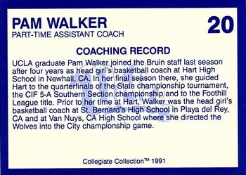 1990-91 UCLA Women and Men's Basketball #20 Pam Walker Back