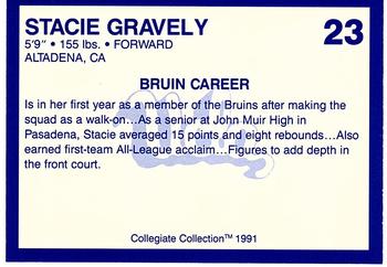 1990-91 UCLA Women and Men's Basketball #23 Stacie Gravely Back
