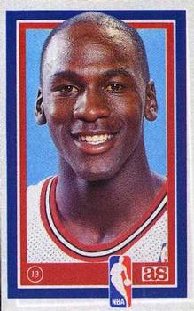 1989 Los Ases de la NBA Spanish Stickers #13 Michael Jordan Front
