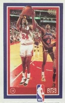 1989 Los Ases de la NBA Spanish Stickers #14 Bill Cartwright Front