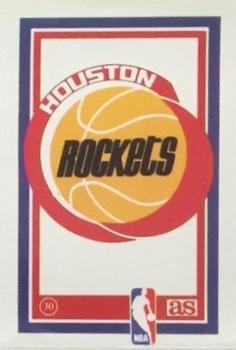 1989 Los Ases de la NBA Spanish Stickers #30 Houston Rockets Logo Front