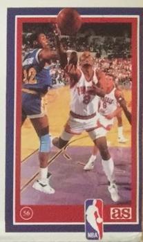 1989 Los Ases de la NBA Spanish Stickers #56 Eddie Johnson Front
