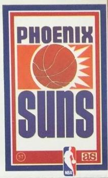 1989 Los Ases de la NBA Spanish Stickers #57 Phoenix Suns Logo Front