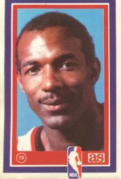 1989 Los Ases de la NBA Spanish Stickers #59 Clyde Drexler Front