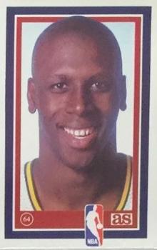 1989 Los Ases de la NBA Spanish Stickers #64 Xavier McDaniel Front