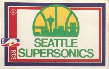 1989 Los Ases de la NBA Spanish Stickers #66 Seattle Supersonics Logo Front