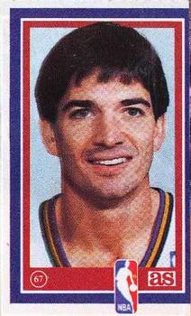 1989 Los Ases de la NBA Spanish Stickers #67 John Stockton Front