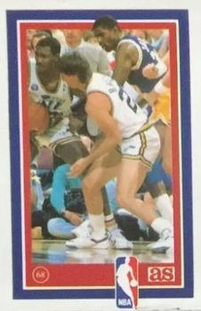 1989 Los Ases de la NBA Spanish Stickers #68 Bobby Hansen Front