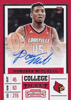 2017 Panini Contenders Draft Picks - College Ticket #79 Donovan Mitchell Front
