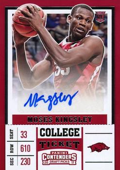 2017 Panini Contenders Draft Picks - College Ticket #98 Moses Kingsley Front