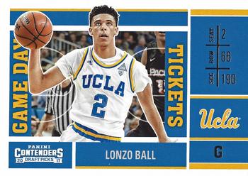 2017 Panini Contenders Draft Picks - Game Day Tickets #2 Lonzo Ball Front