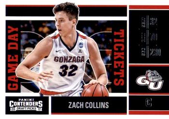 2017 Panini Contenders Draft Picks - Game Day Tickets #11 Zach Collins Front