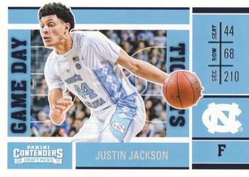 2017 Panini Contenders Draft Picks - Game Day Tickets #19 Justin Jackson Front