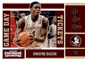 2017 Panini Contenders Draft Picks - Game Day Tickets #20 Dwayne Bacon Front