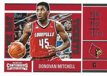 2017 Panini Contenders Draft Picks - Game Day Tickets #29 Donovan Mitchell Front