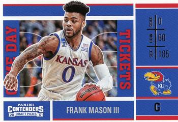 2017 Panini Contenders Draft Picks - Game Day Tickets #35 Frank Mason III Front