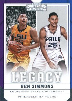 2017 Panini Contenders Draft Picks - Legacy #23 Ben Simmons Front