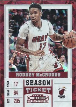 2017 Panini Contenders Draft Picks - Cracked Ice Ticket #42 Rodney McGruder Front