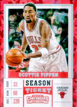 2017 Panini Contenders Draft Picks - Cracked Ice Ticket Variation #44 Scottie Pippen Front