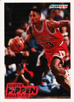 1993-94 Fleer - Perforated Promo Sheet Singles #32 Scottie Pippen Front