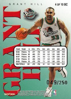 1999-00 Hoops - Build Your Own Card Redemptions #4 BC Grant Hill Back