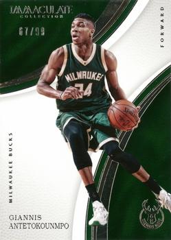 2016-17 Panini Immaculate Collection #34 Giannis Antetokounmpo Front